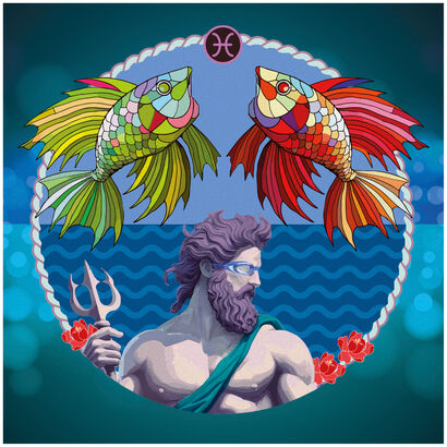 SOTTO IL SEGNO DEI PESCI  - a Paint Artowrk by Roberto Carlocchia